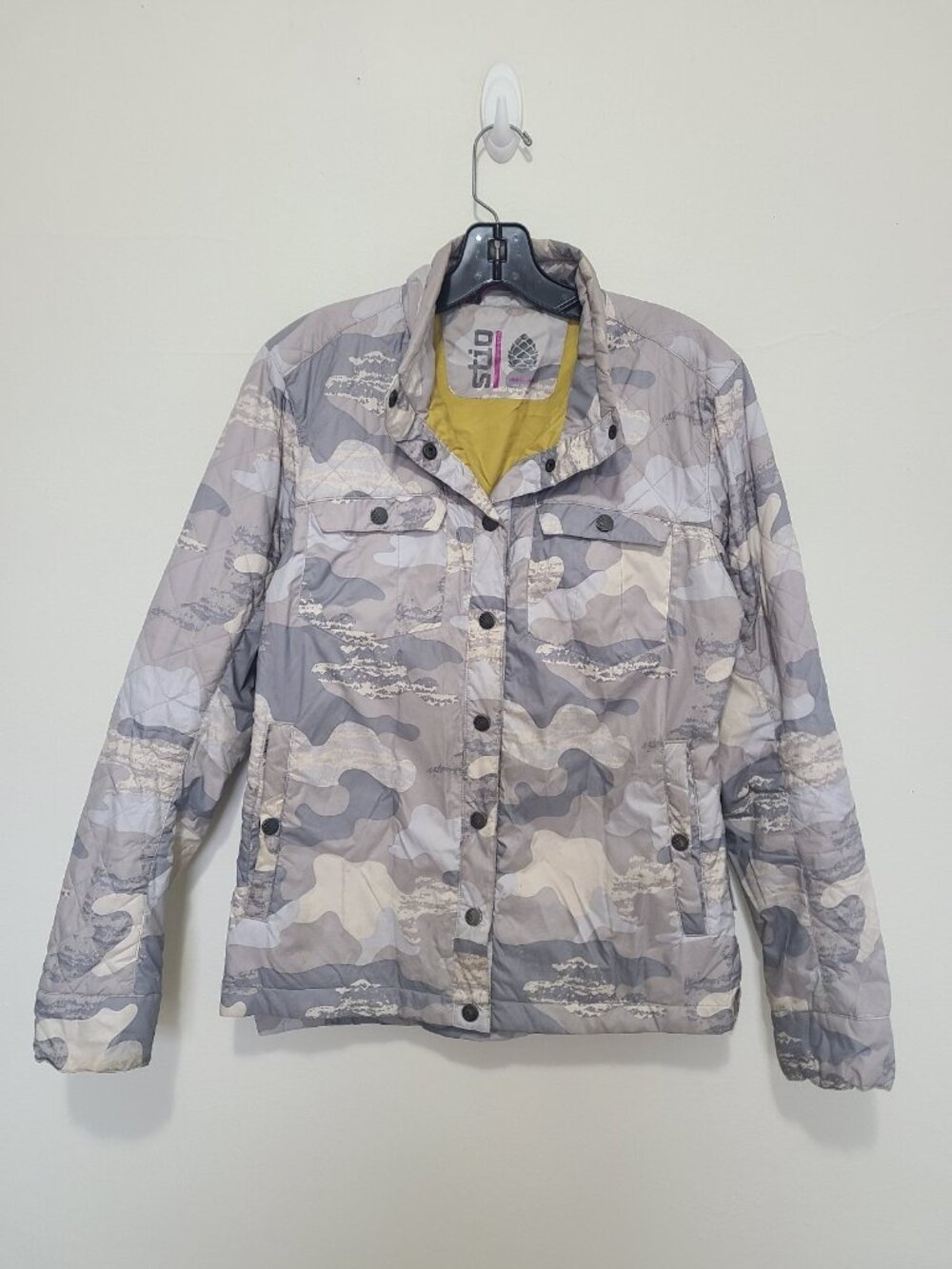 Stio Jacket Skycrest Snap Shirt Insulated Quilted Camo size M
